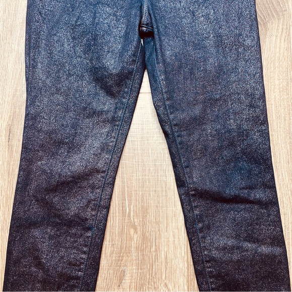 Kut from the Kloth black glitter Connie sparkle ankle skinny jeans, size 4 - Picture 4 of 11